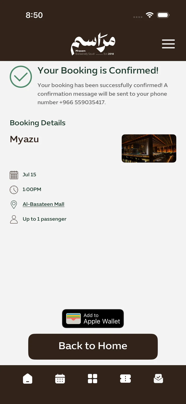 A QR ticket for every booking
